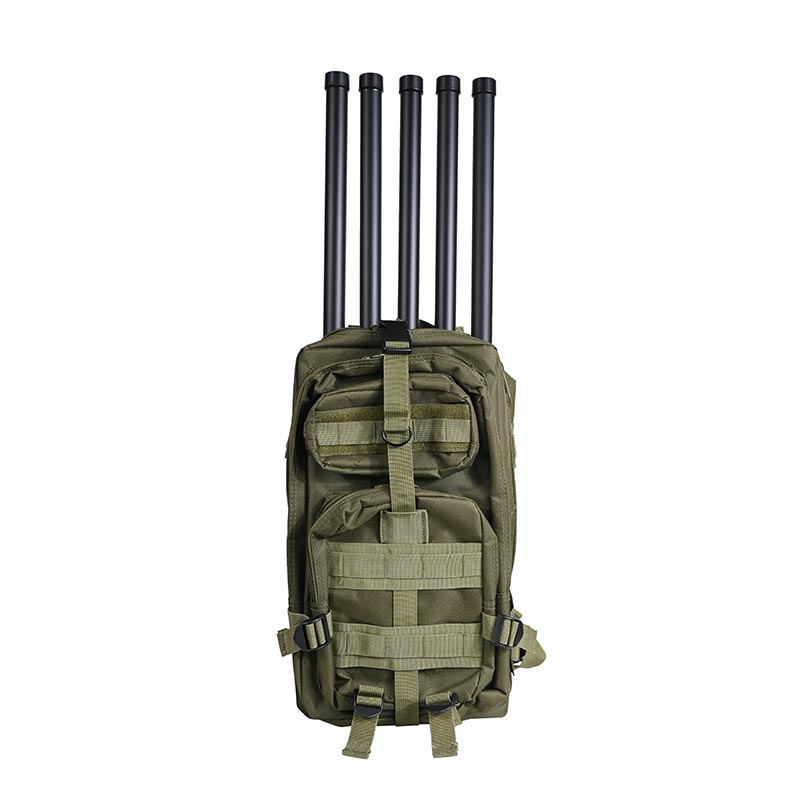 120 W 4-Kanal-Anti-Drohnen-Störsender im Rucksack-Stil