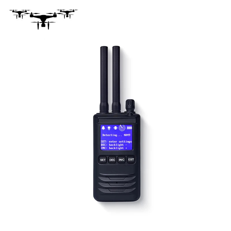 400-6000 MHz tragbarer Hand-UAV-Detektor Anti-Drohnen-Störsender