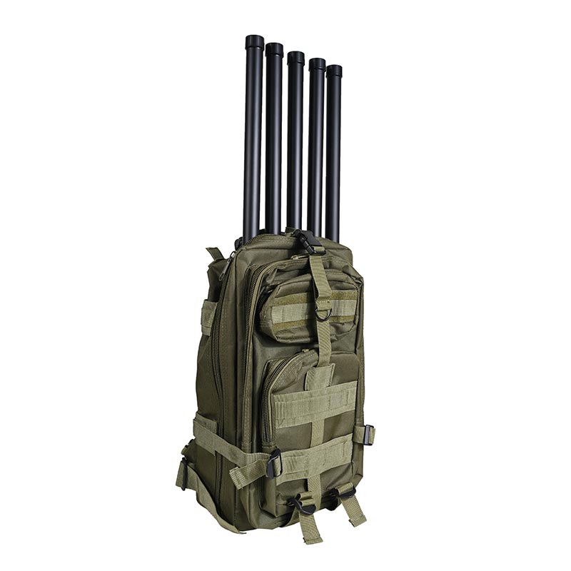 90 W 3-Band-Anti-Drohnen-Störsender im Rucksack-Stil